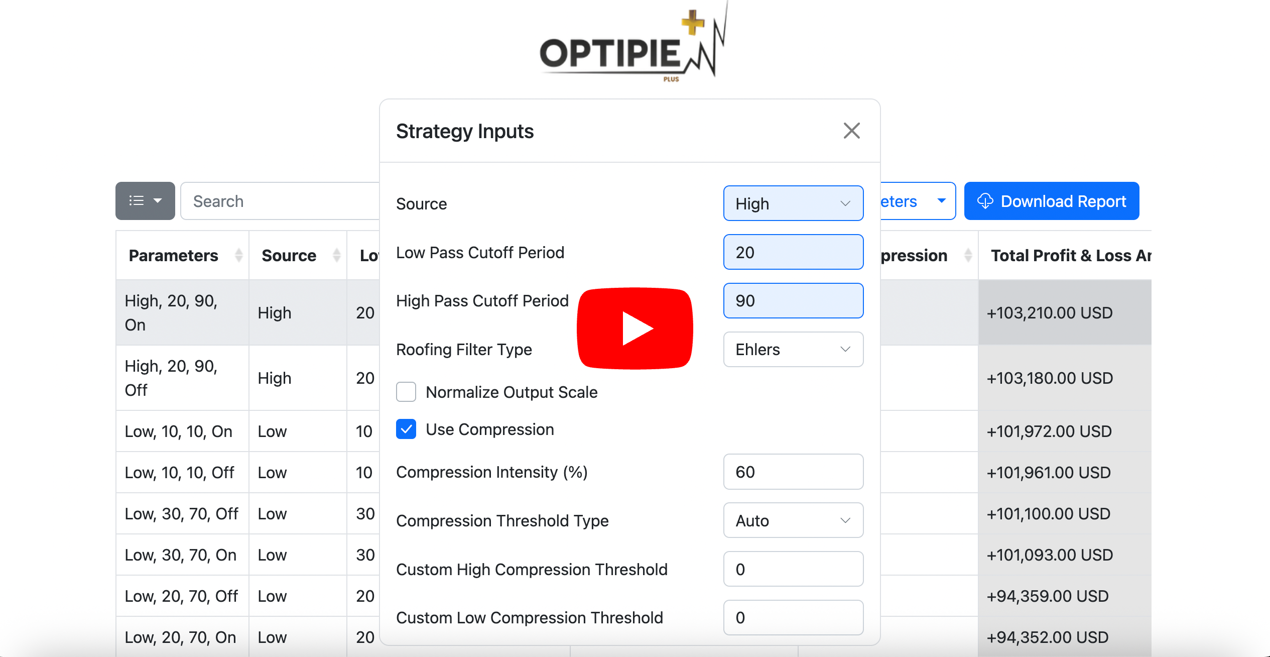 OptiPie Apply Best Parameters in One Click